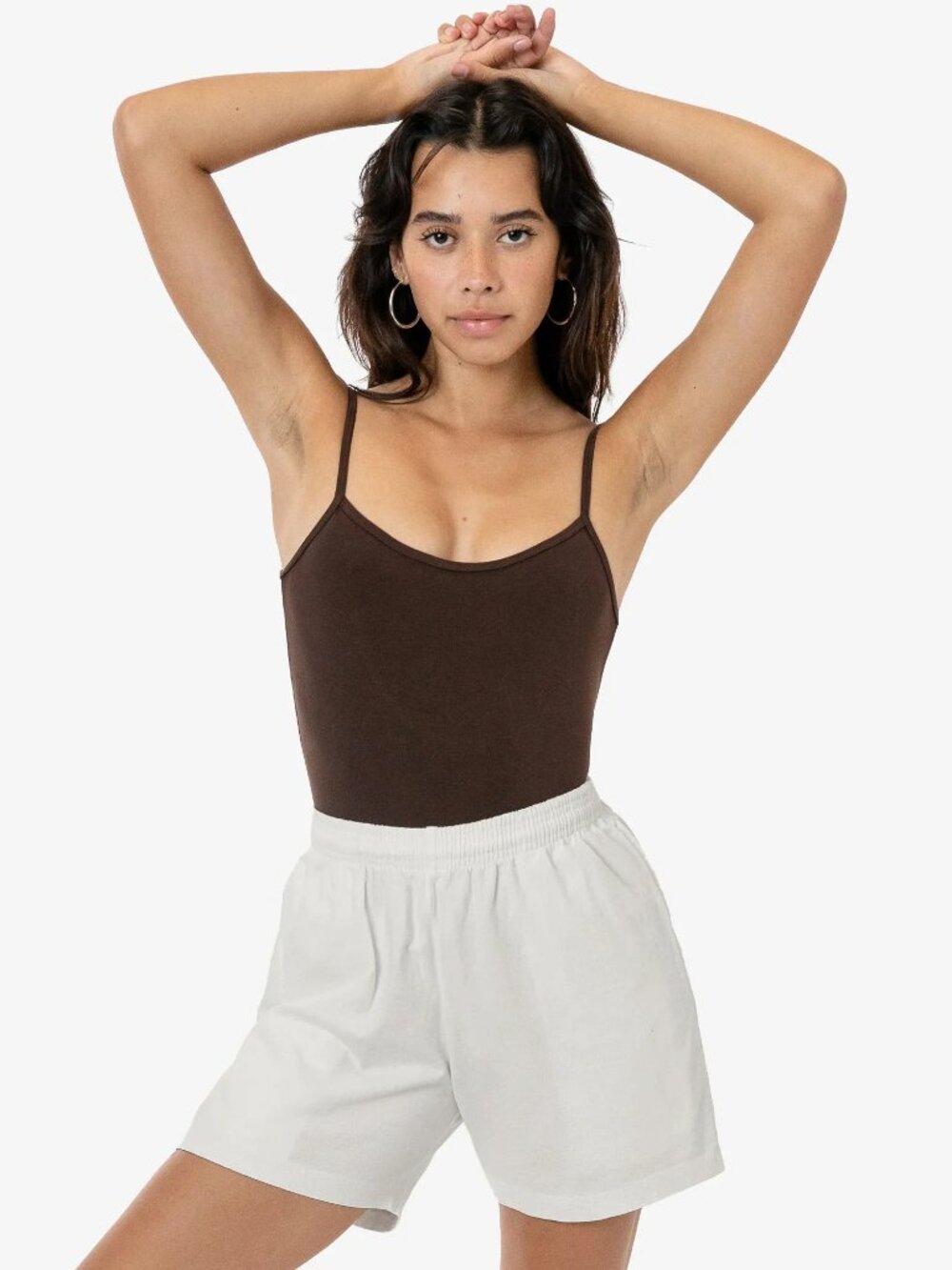 Los Angeles Apparel Thick Fleece Shorts Cream